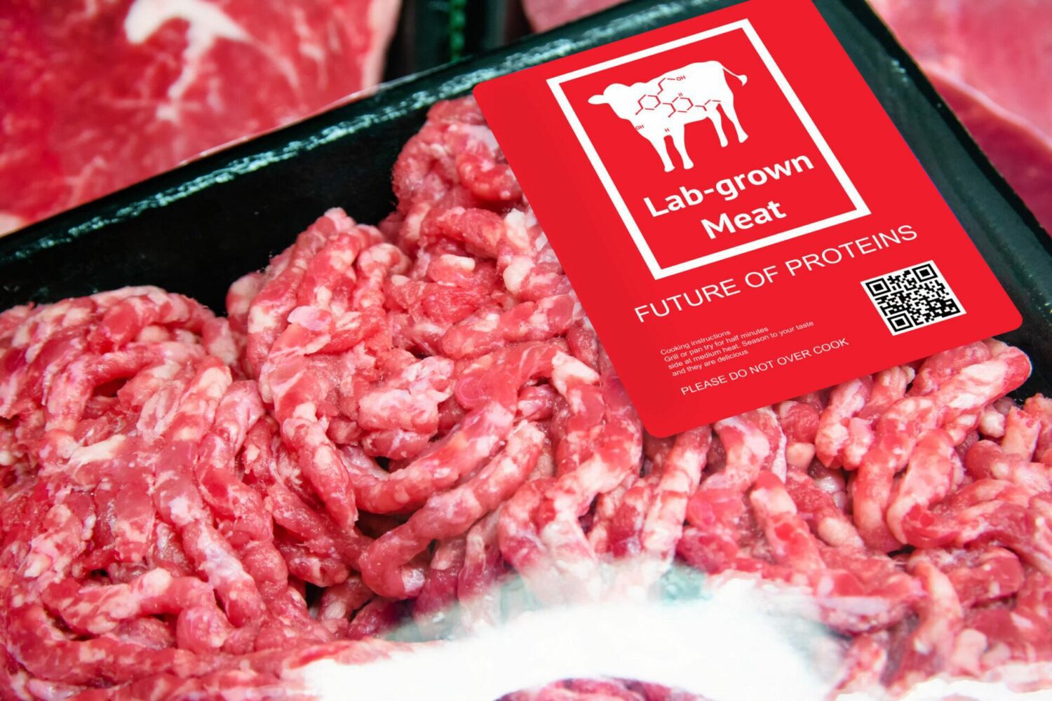 Artificial,Beef,Lab,Grown,Meat,In,Retail,Supermarket,Emerging,Field