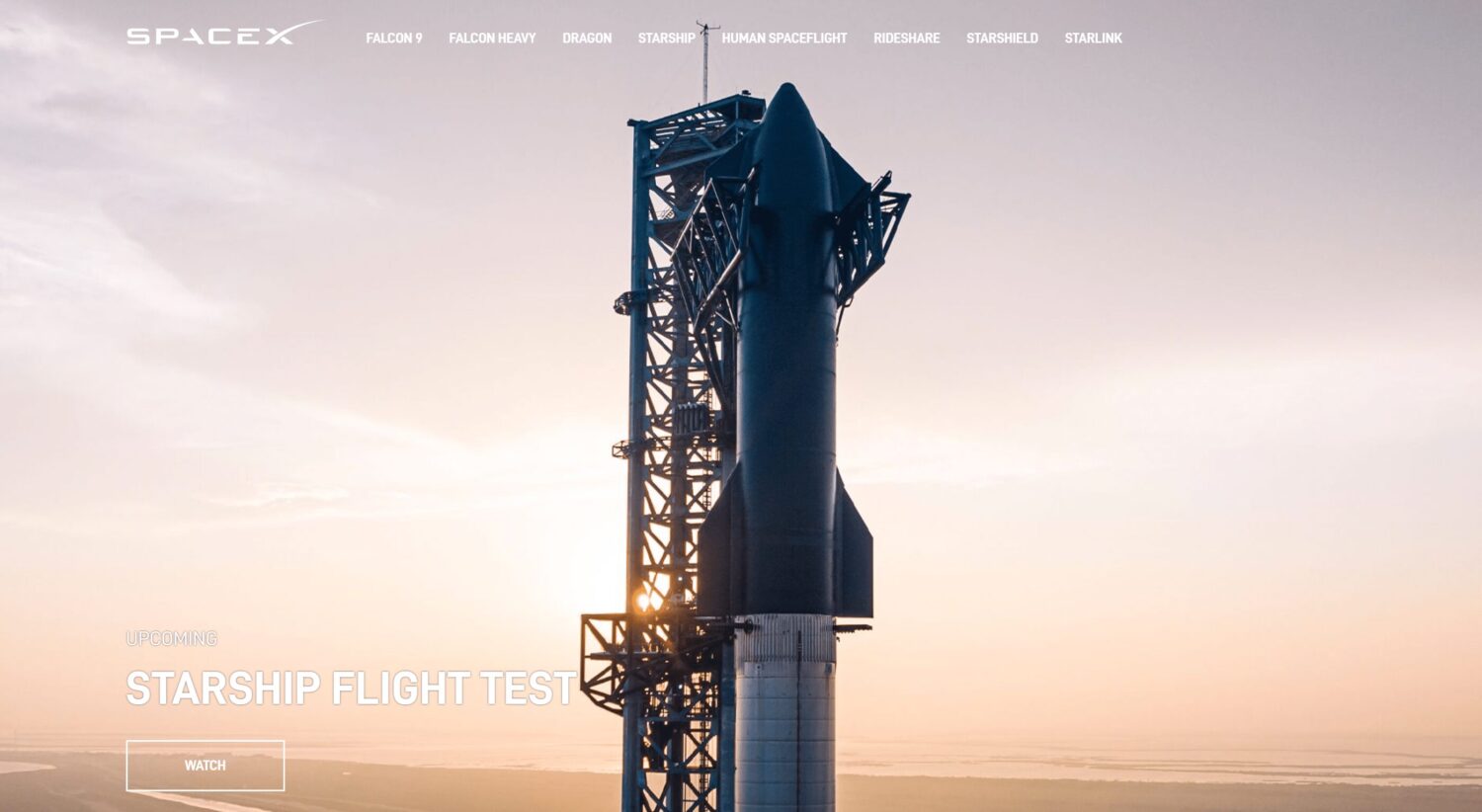 SpaceX Starship flight to test today
