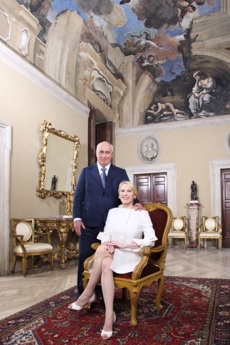 Princess Rita and Prince Nicolò Boncompagni Ludovisi at Villa Aurora