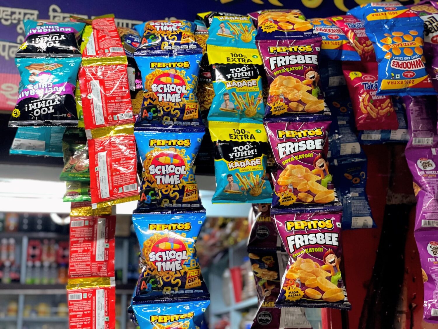 Photo by Ricky Singh a display in a store filled with lots of snacks