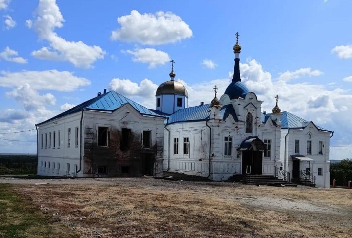 A monastery in the Kursk region severely damaged