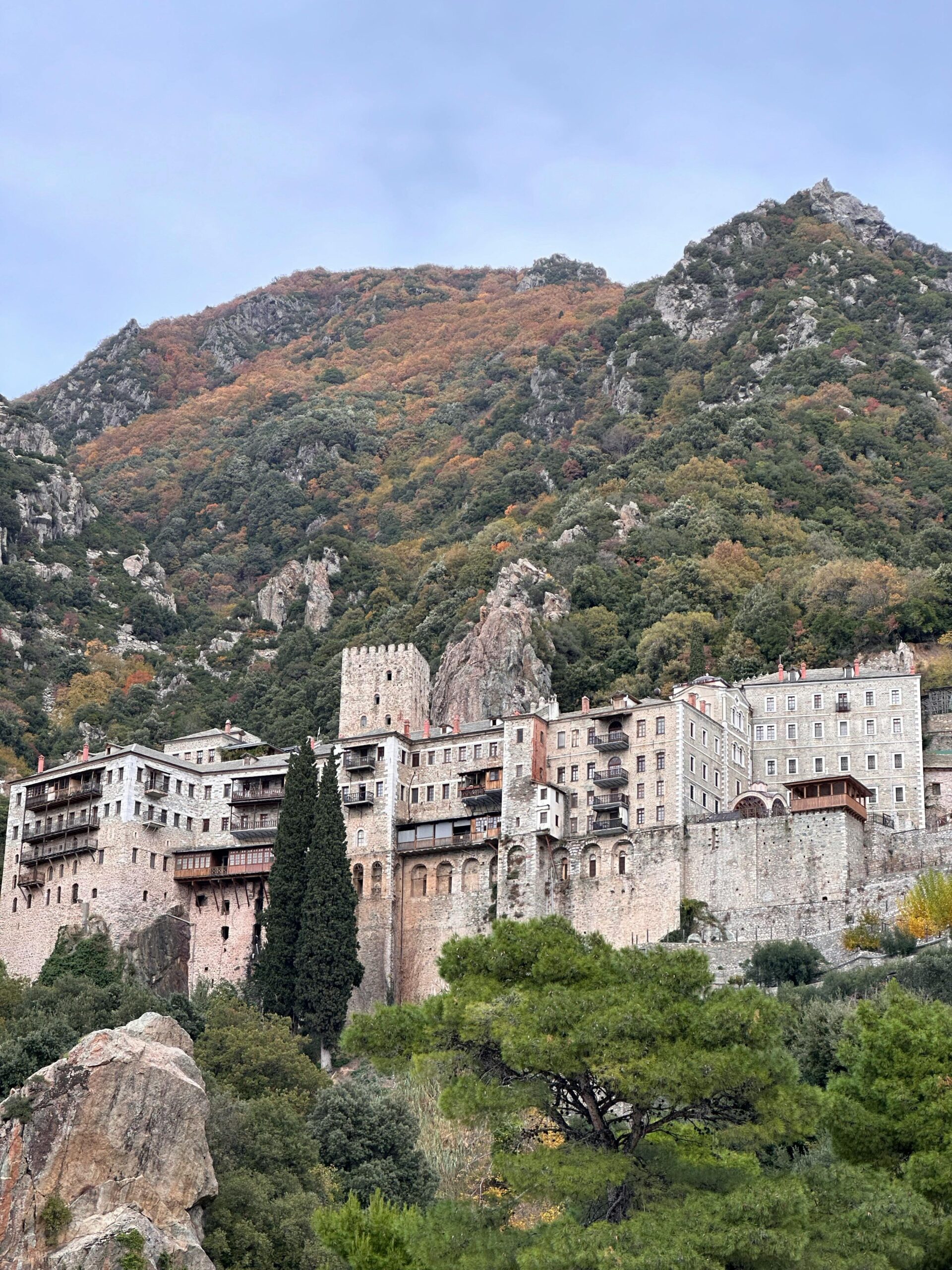 Wounded Ukrainian soldiers made a pilgrimage to Mount Athos