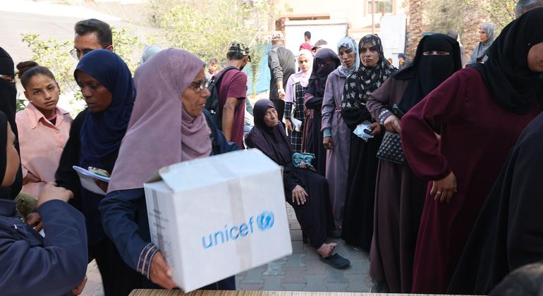 Gaza: 100 per cent of basic food needs met for first time since 2023
