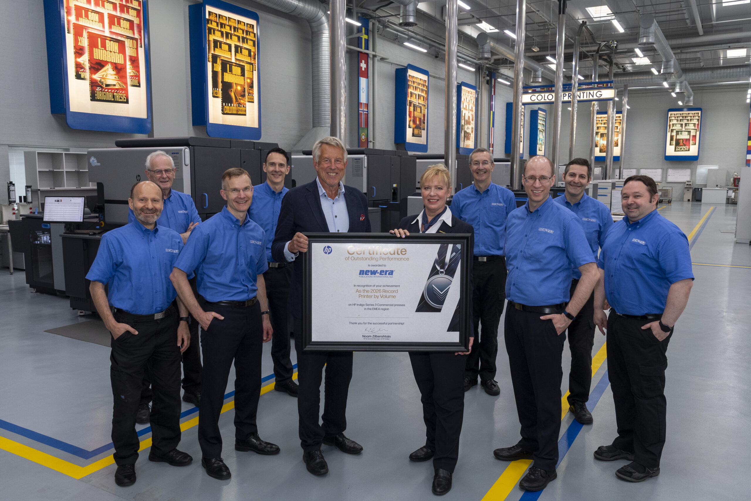 NewEra record HPIndigo EU04323 scaled Publishing house in Denmark receives HP Indigo's "2026 Record Printer Award"