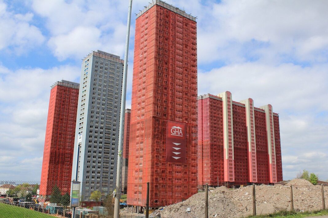Red Road flats in Glasgow