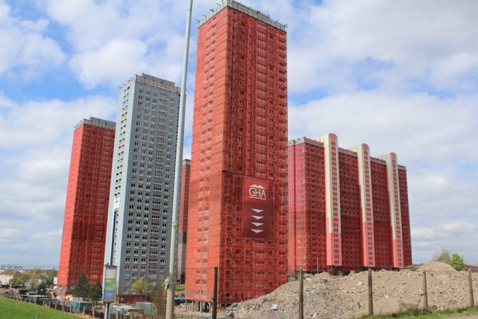 Red Road flats in Glasgow
