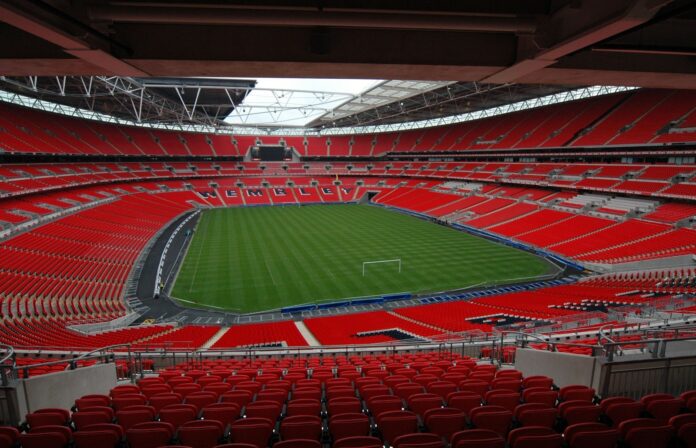 Interior of Wembley Stadium