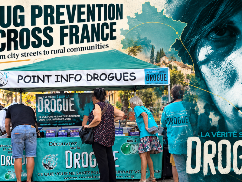 French Scientology Volunteers Take Drug Prevention from City Streets to Rural Communities