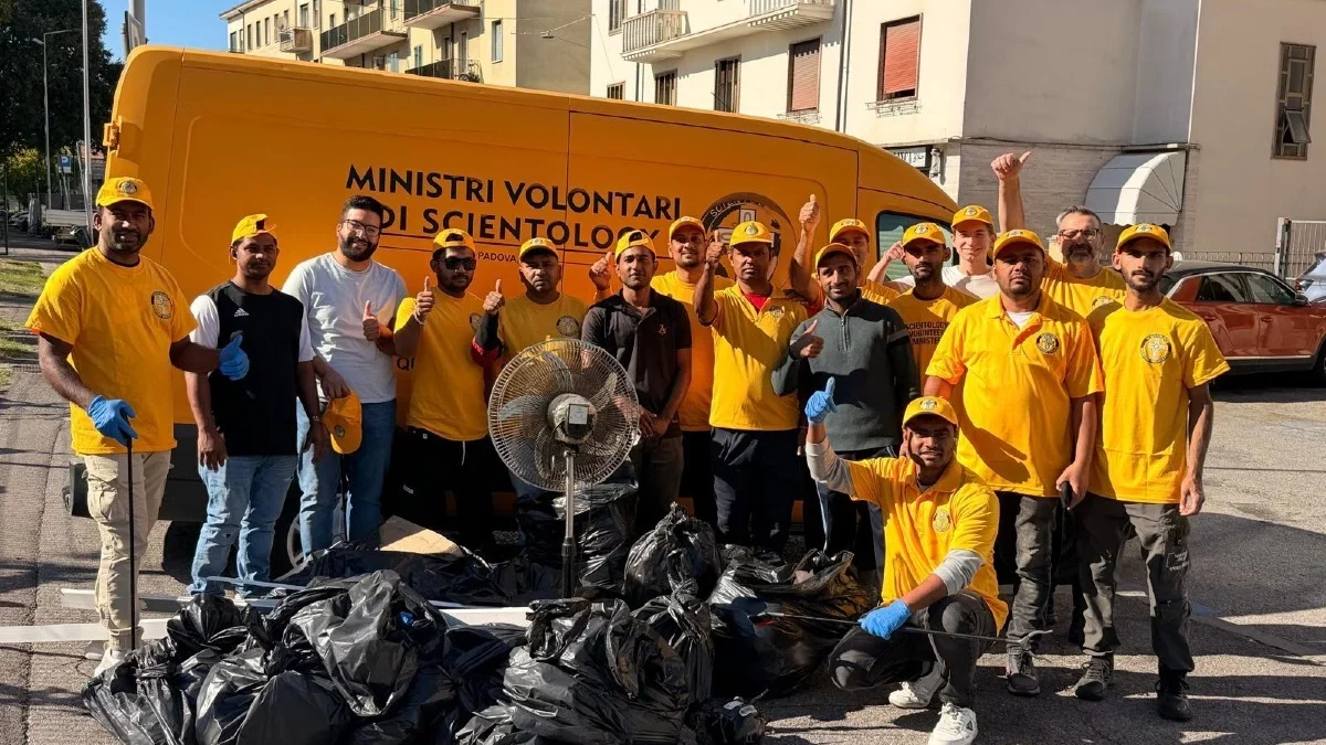 Scientology and Muslim Volunteers Unite for Cleaner Neighbourhoods in Padua