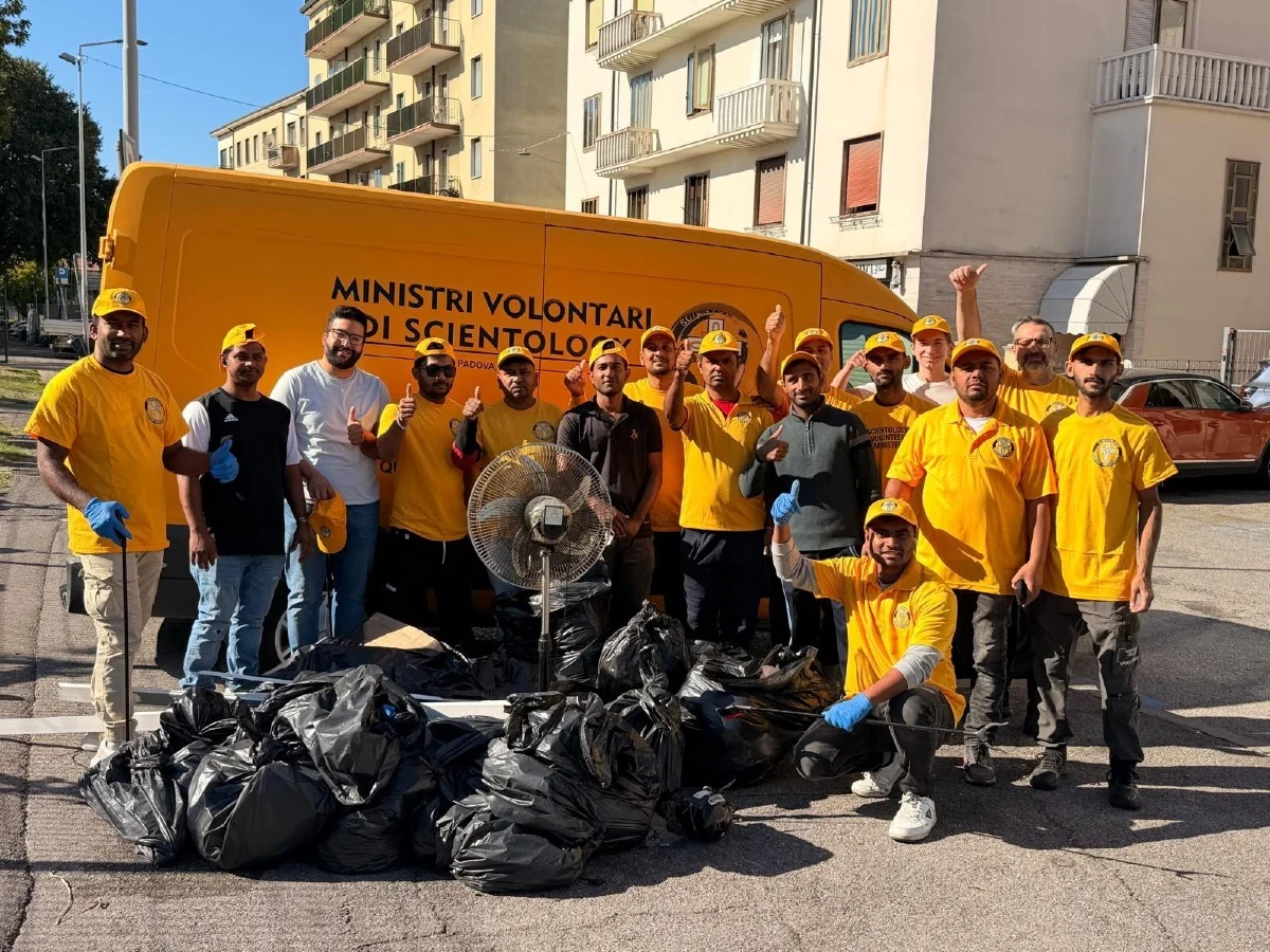 Scientology and Muslim Volunteers Unite for Cleaner Neighbourhoods in Padua